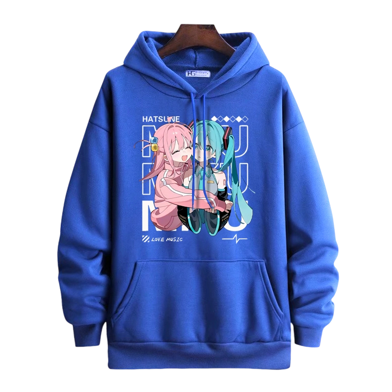 孤獨搖滾 X 初音未來 聯名衛衣2025秋冬新款 親子情侶裝連帽衛衣