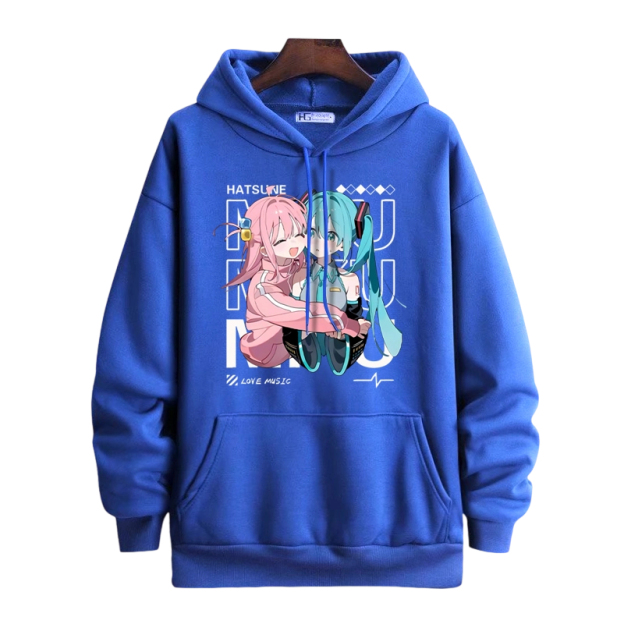 孤獨搖滾 X 初音未來 聯名衛衣2025秋冬新款 親子情侶裝連帽衛衣