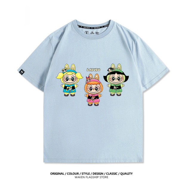 LabubuX飛天小女警 印花T恤-GOODTOYSTUDIO