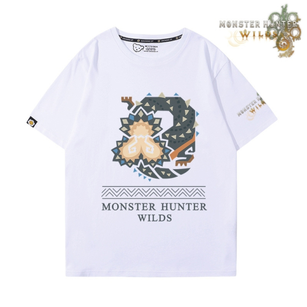 魔物獵人荒野印花短袖T恤