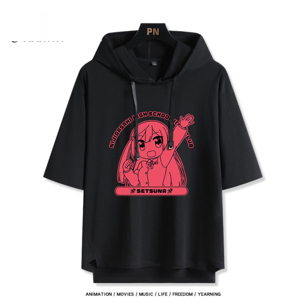 LoveLive 虹咲 虹四格動畫  連帽短袖T恤-GOODTOYSTUDIO