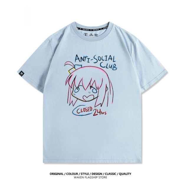 孤獨搖滾 後藤一里 印花T恤-GOODTOYSTUDIO