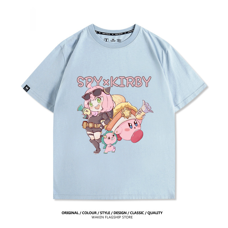 星之卡比X安妮亞 印花T恤-GOODTOYSTUDIO