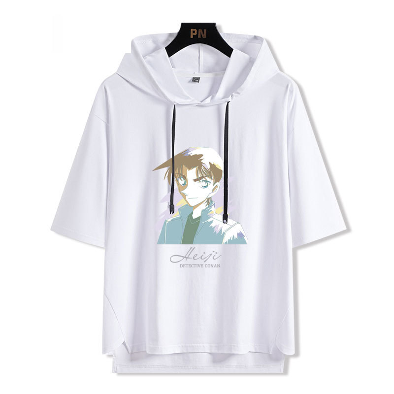 名偵探柯南 連帽短袖T恤-GOODTOYSTUDIO