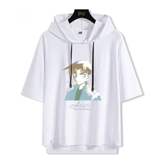 名偵探柯南 連帽短袖T恤-GOODTOYSTUDIO