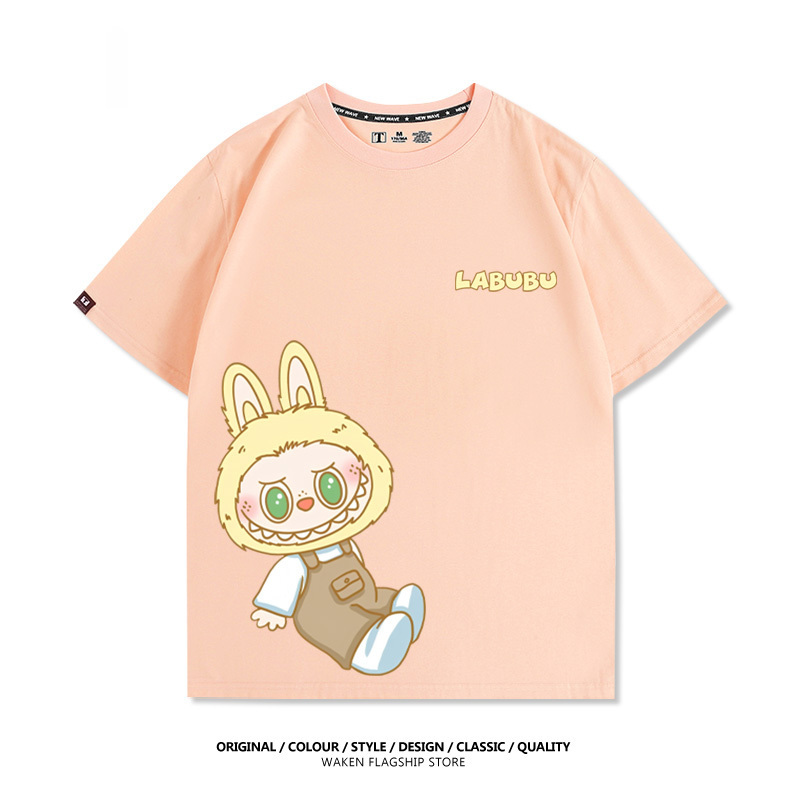 Labubu美式潮牌 印花T恤
