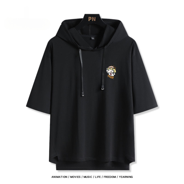 Vtuber HOLOLIVE 連帽短袖T恤 華生·艾米莉亞 ワトソン・アメリア Watson Amelia-GOODTOYSTUDIO