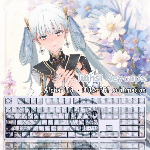 鳴潮今汐透光RGB108鍵標準配列衛星軸鍵帽-GOODTOYSTUDIO