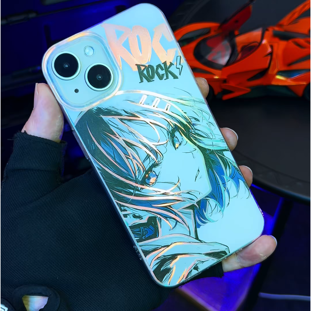 孤獨搖滾極光金防摔手機殼