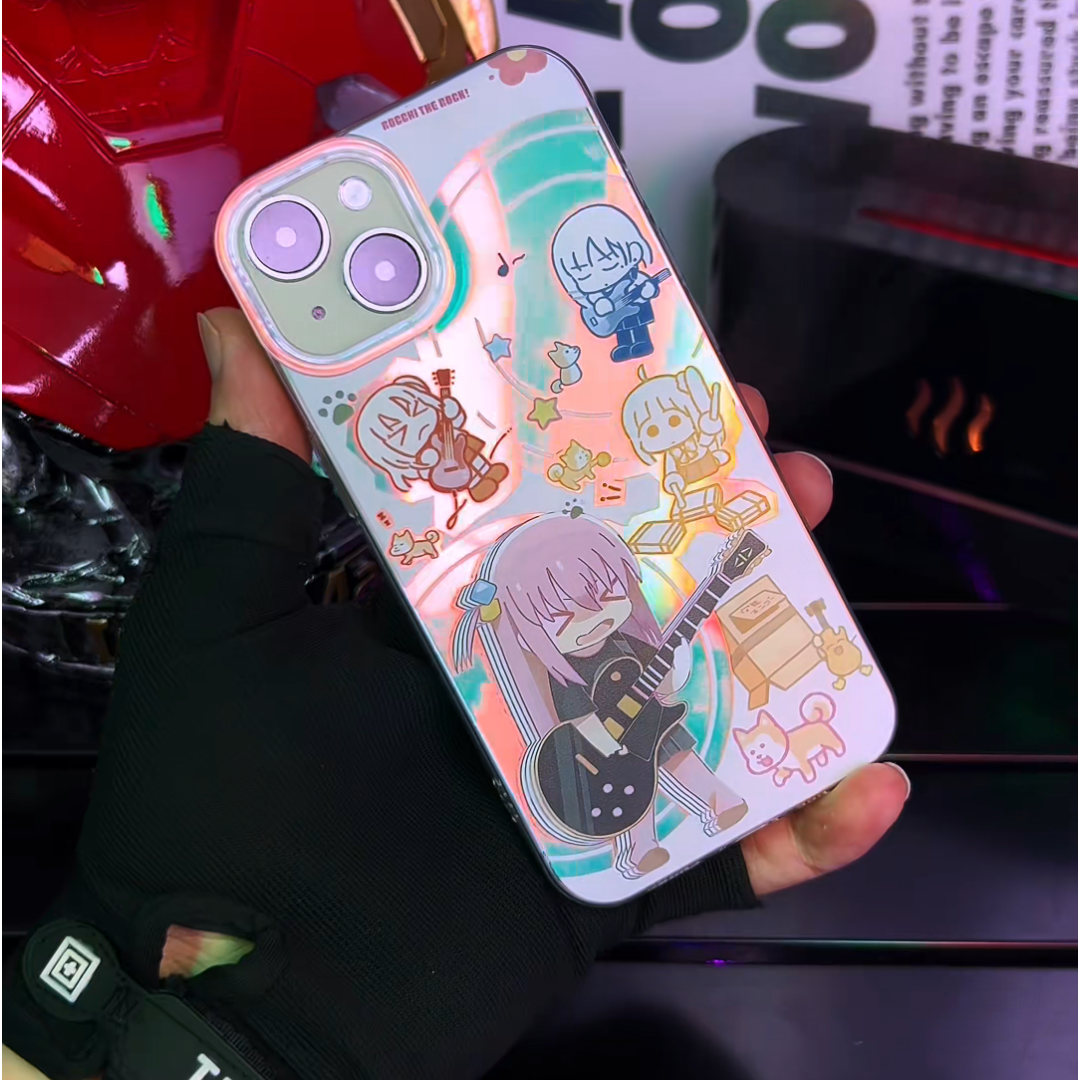 孤獨搖滾極光金防摔手機殼