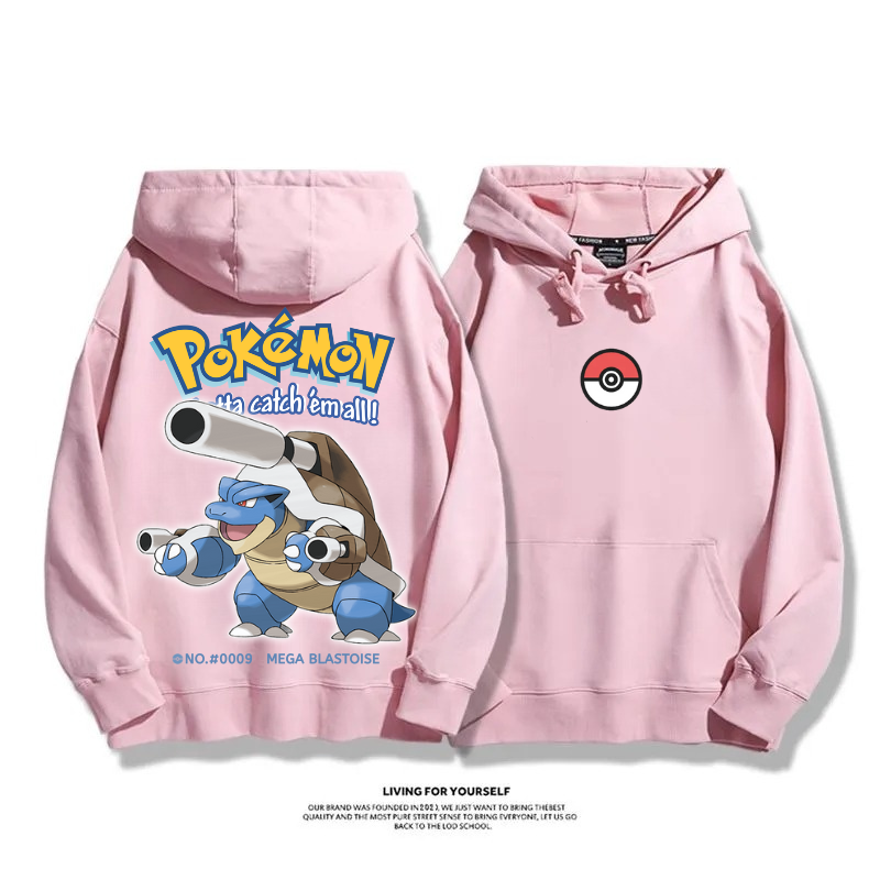 寶可夢 超級進化 2025秋冬新款 親子情侶男女連帽衛衣