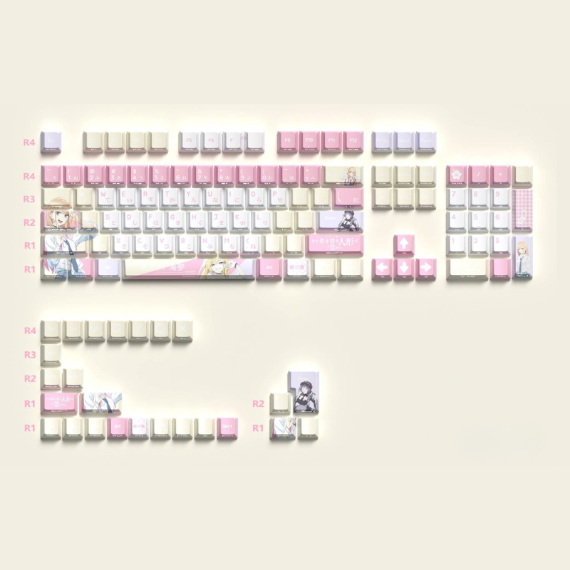 戀上換裝娃娃 聯名二次元側刻無線機械鍵盤