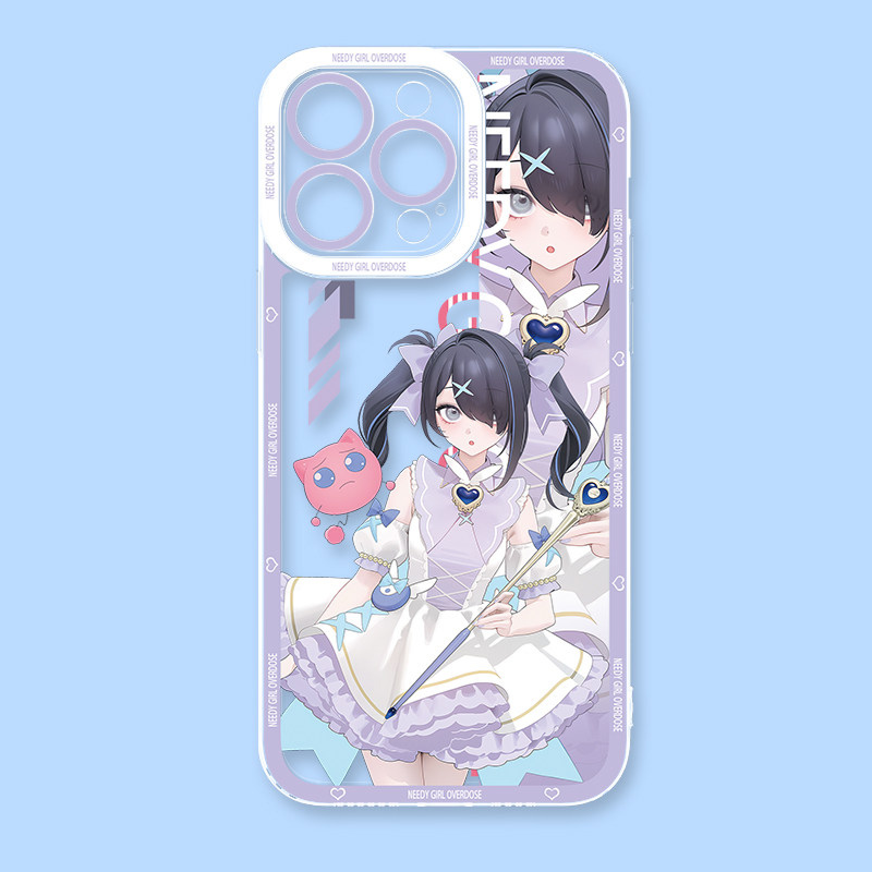 主播女孩重度依賴天使眼透明手機殼