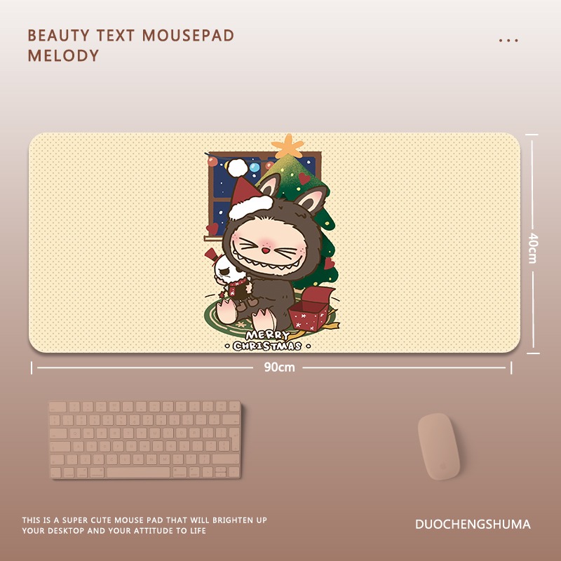 可愛卡通拉布布 主題桌墊 布質滑鼠墊-GOODTOYSTUDIO