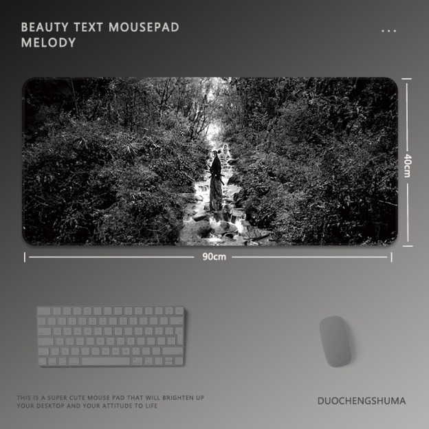 黑白動漫 主題桌墊 布質滑鼠墊-GOODTOYSTUDIO