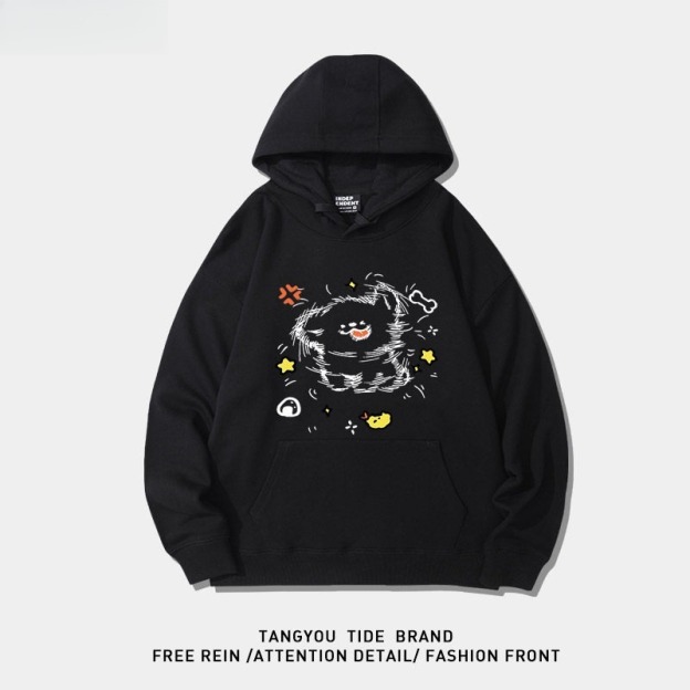 線條小狗 聯名衛衣2026秋冬新款親子情侶裝 圓領長袖/連帽衛衣