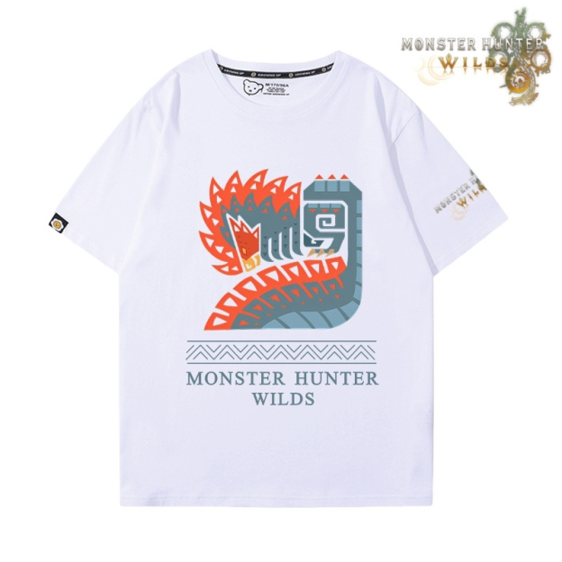 魔物獵人荒野印花短袖T恤