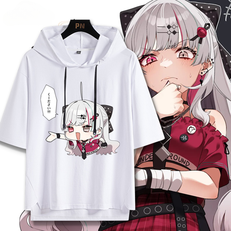 彩虹社 Vtuber 石神望 連帽短袖T恤-GOODTOYSTUDIO