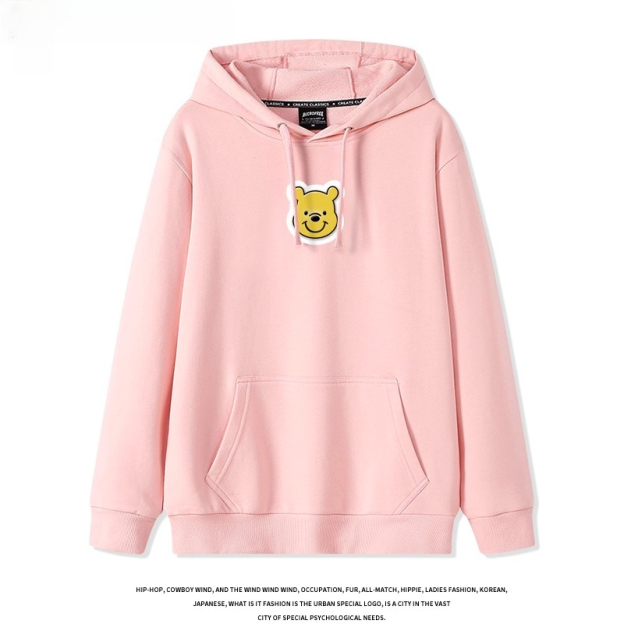 小熊維尼 聯名衛衣2025秋冬新款 親子情侶裝連帽衛衣
