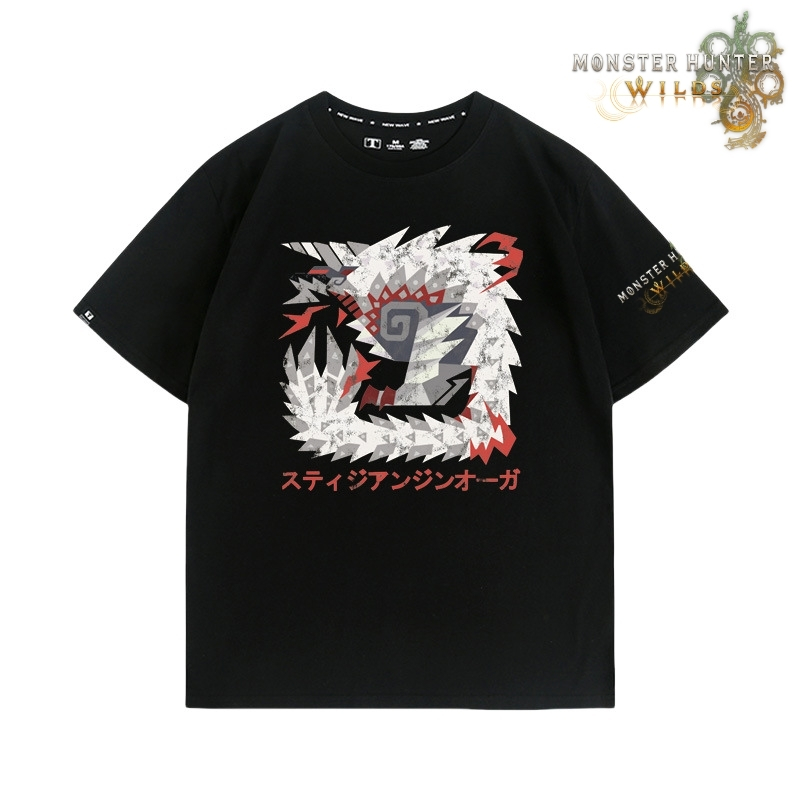 魔物獵人荒野印花短袖T恤