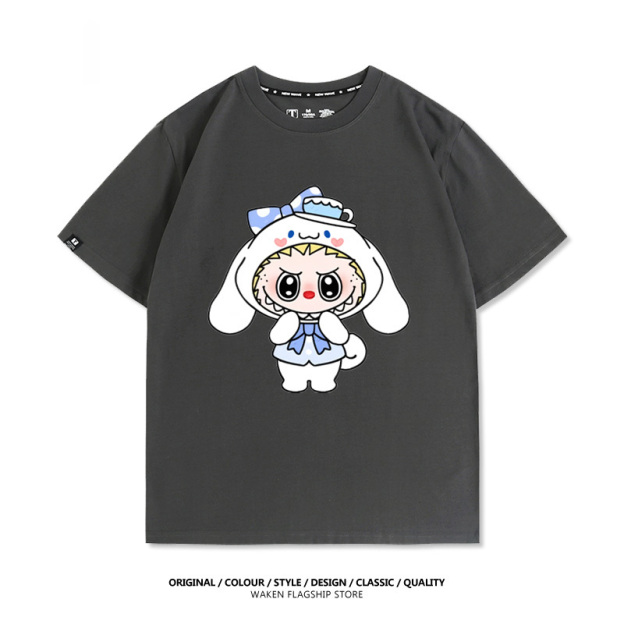 LabubuX三麗鷗 印花T恤-GOODTOYSTUDIO
