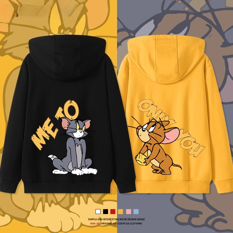 貓和老鼠 聯名衛衣2025秋冬新款 親子情侶裝連帽衛衣