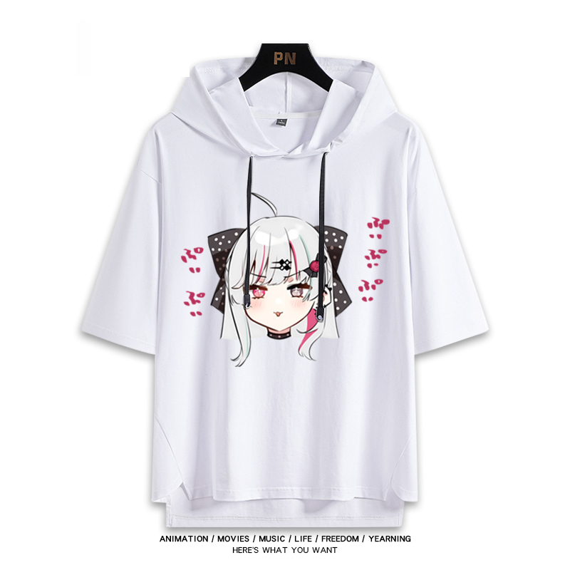 彩虹社 Vtuber 石神望 連帽短袖T恤-GOODTOYSTUDIO