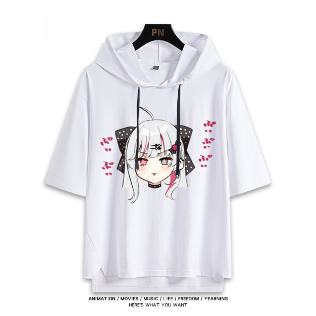 彩虹社 Vtuber 石神望 連帽短袖T恤-GOODTOYSTUDIO