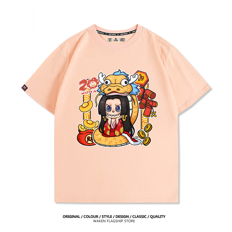 LabubuX航海王 印花T恤