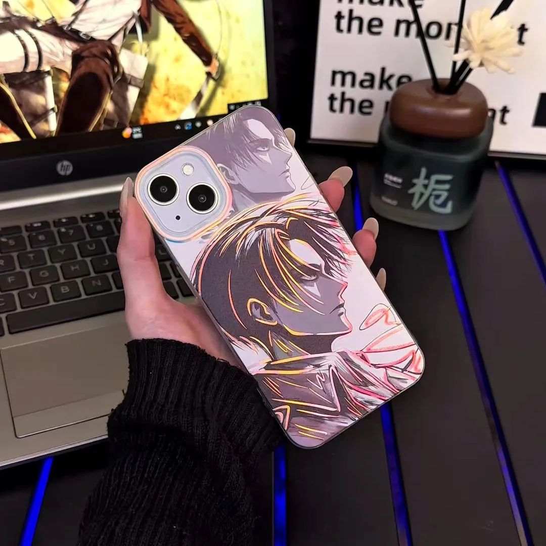 進擊的巨人 極光金漸變手機殼-GOODTOYSTUDIO