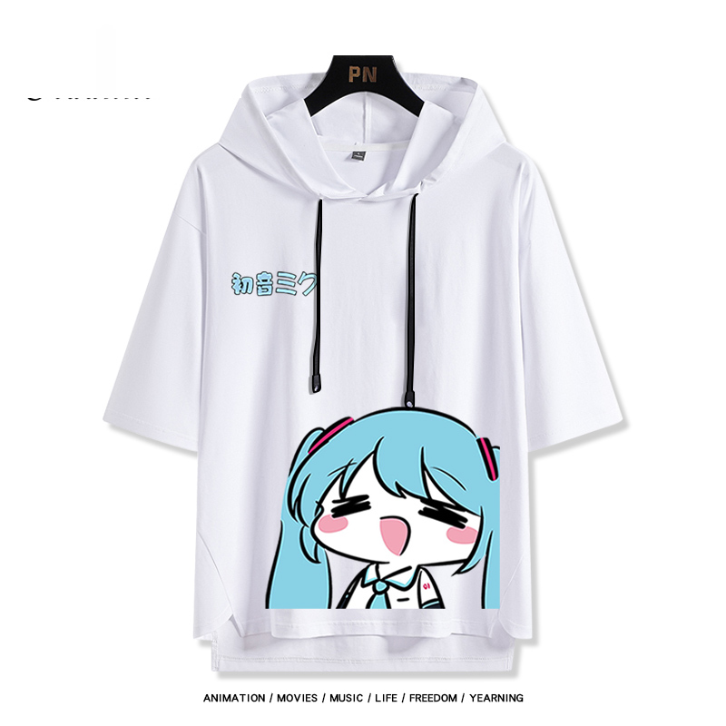 初音miku 連帽短袖T恤-GOODTOYSTUDIO