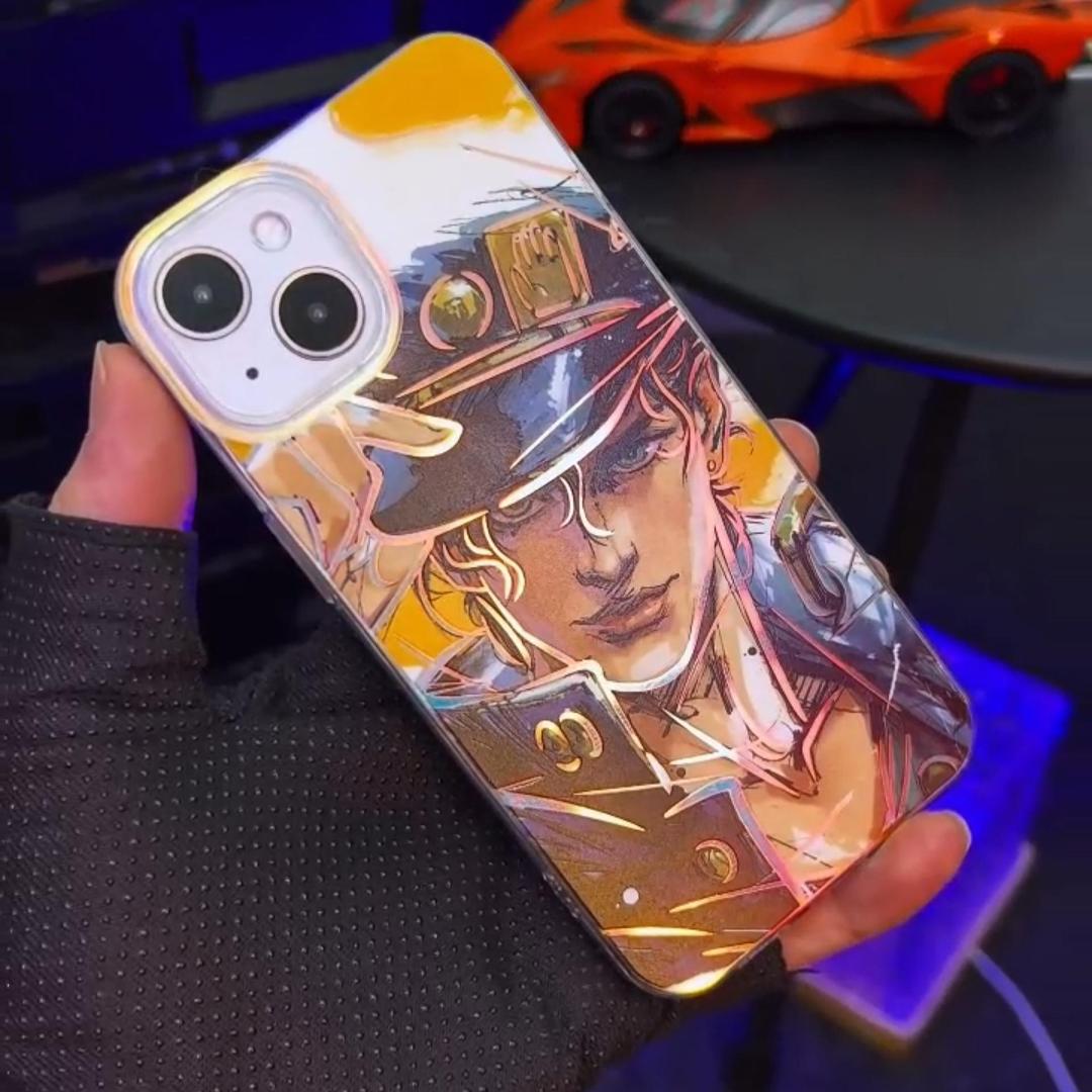 JOJO的奇妙冒險 極光金漸變手機殼