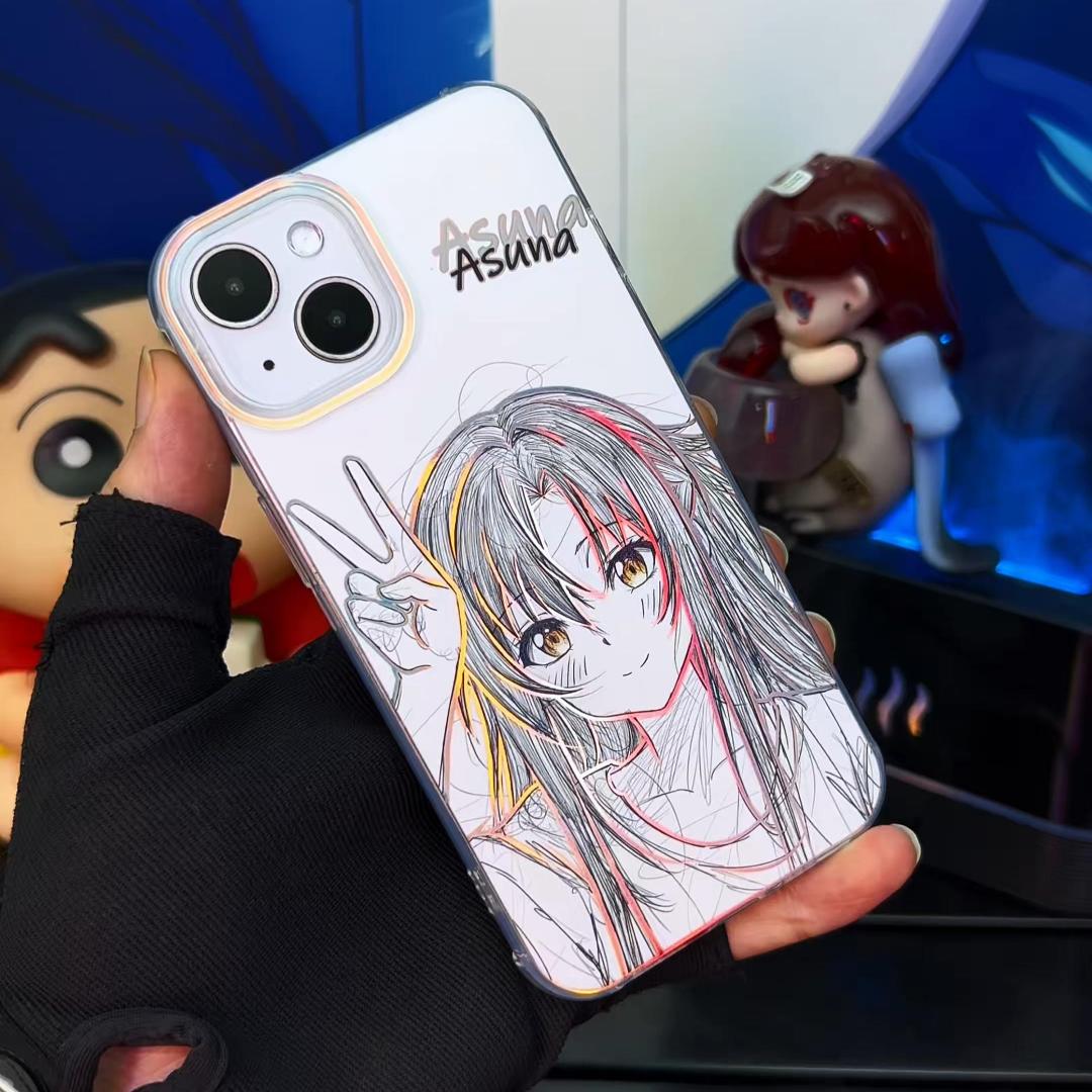 刀劍神域亞絲娜 極光金漸變手機殼