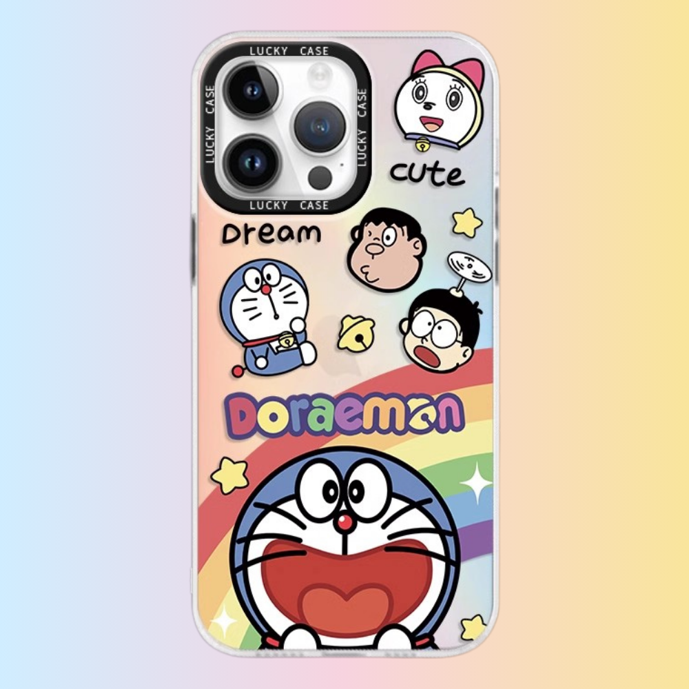 哆啦A夢極光鐳射防摔手機殼