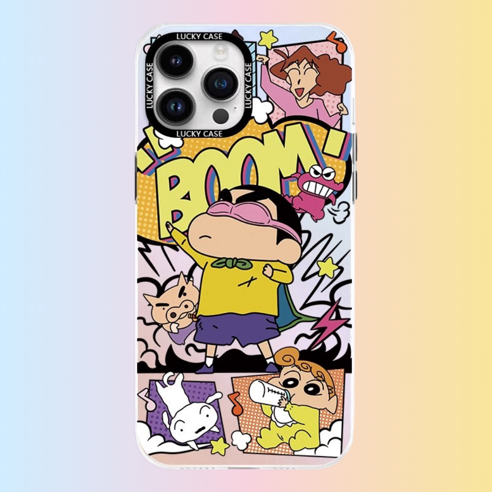 蠟筆小新極光鐳射防摔手機殼-GOODTOYSTUDIO