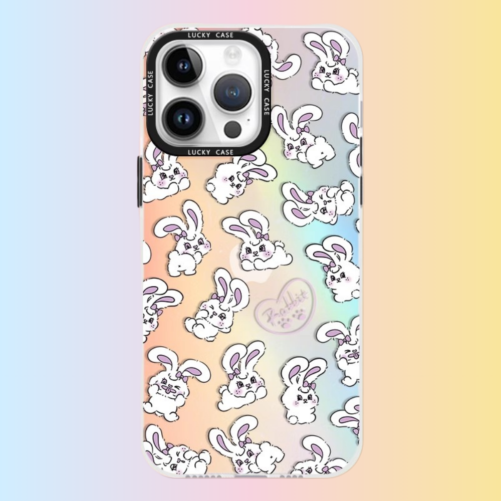 小白兔極光鐳射防摔手機殼-GOODTOYSTUDIO