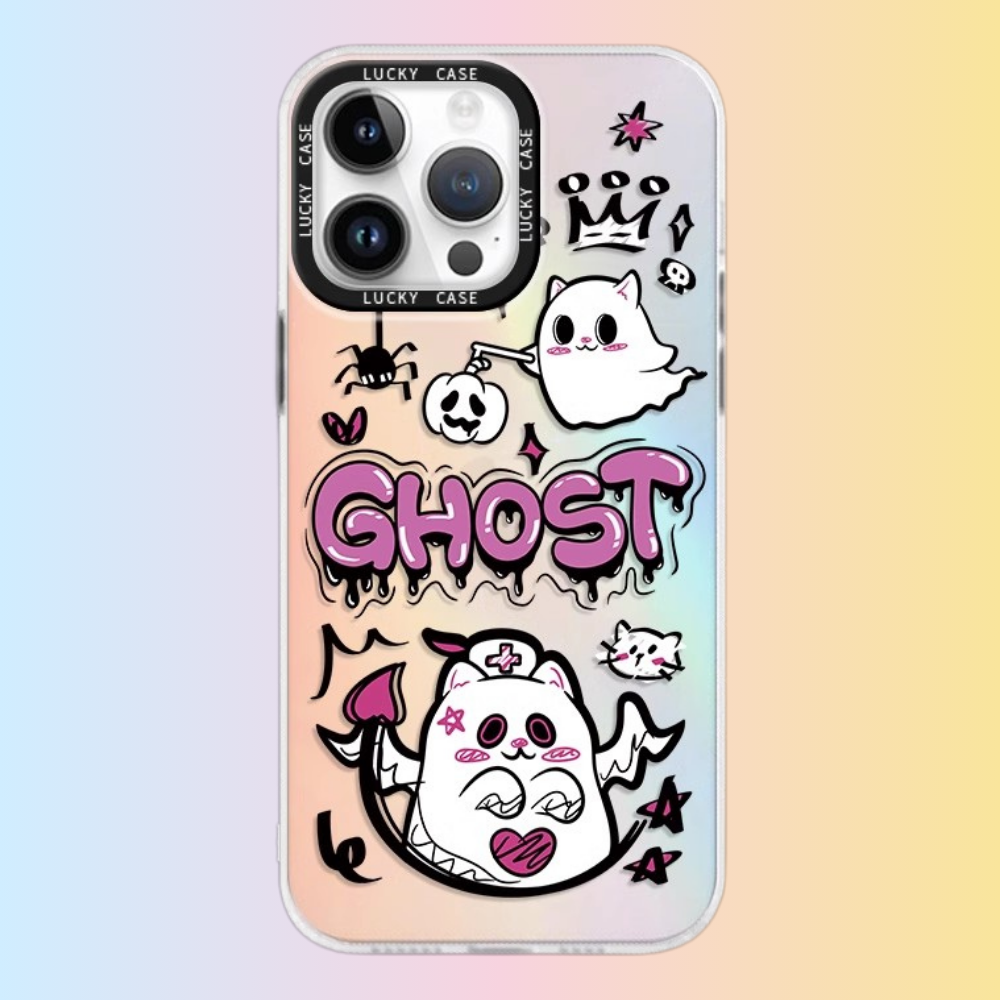 小幽靈極光鐳射防摔手機殼-GOODTOYSTUDIO