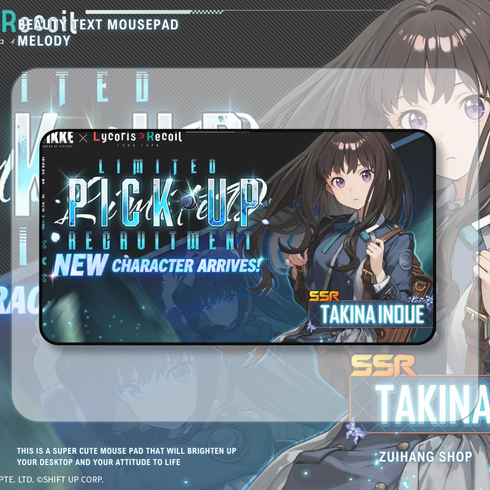 NIKKE井之上瀧奈 勝利女神卡牌桌遊週邊牌墊滑鼠墊