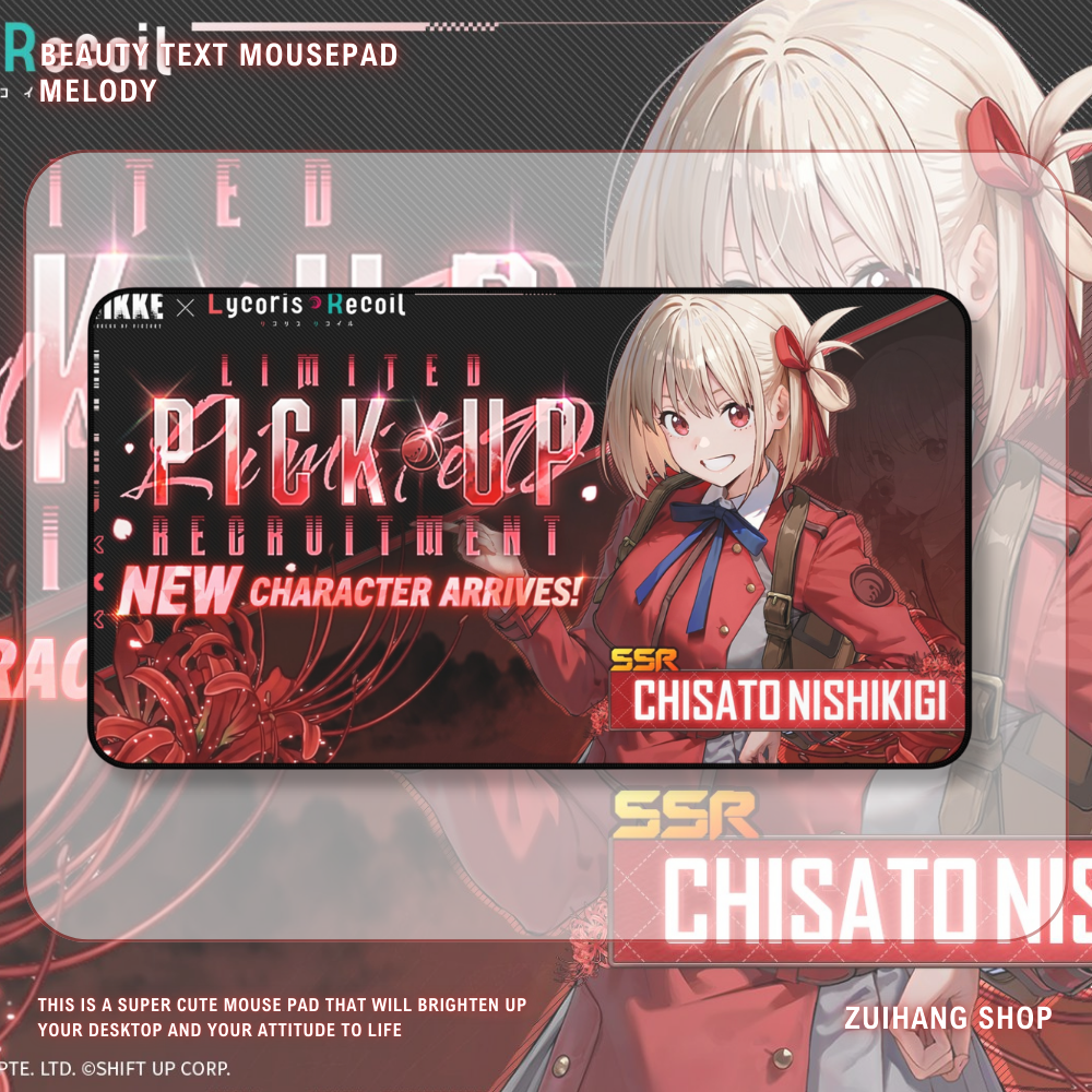 NIKKE錦木千束 勝利女神卡牌桌遊週邊牌墊滑鼠墊