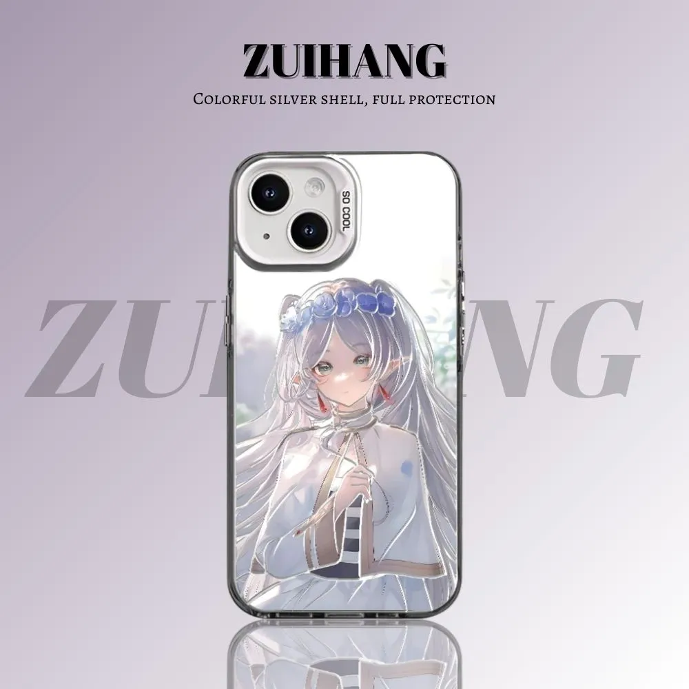 葬送的芙莉蓮 極光/彩銀 線條漸變防摔手機殼-GOODTOYSTUDIO