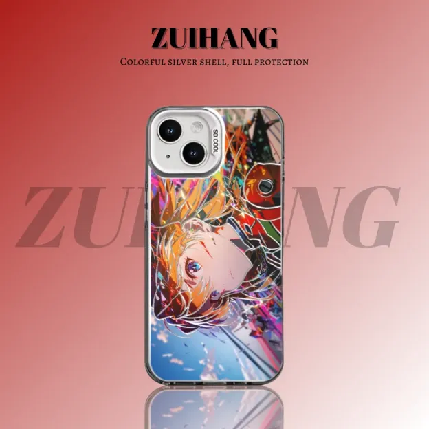 EVA新世紀福音戰士 極光/彩銀 線條漸變防摔手機殼-GOODTOYSTUDIO