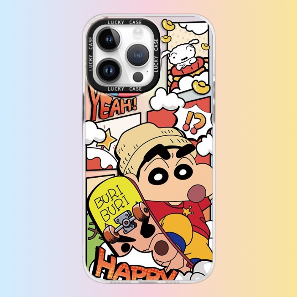 蠟筆小新極光鐳射防摔手機殼-GOODTOYSTUDIO