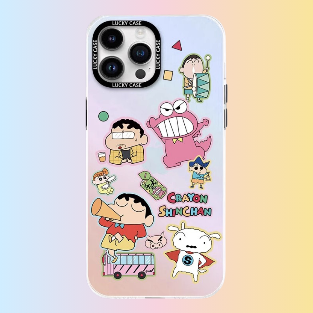 蠟筆小新極光鐳射防摔手機殼-GOODTOYSTUDIO