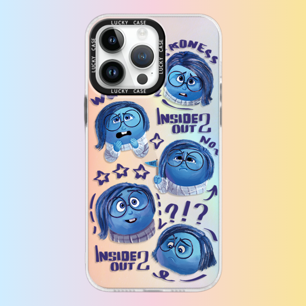 腦筋急轉彎極光鐳射防摔手機殼-GOODTOYSTUDIO