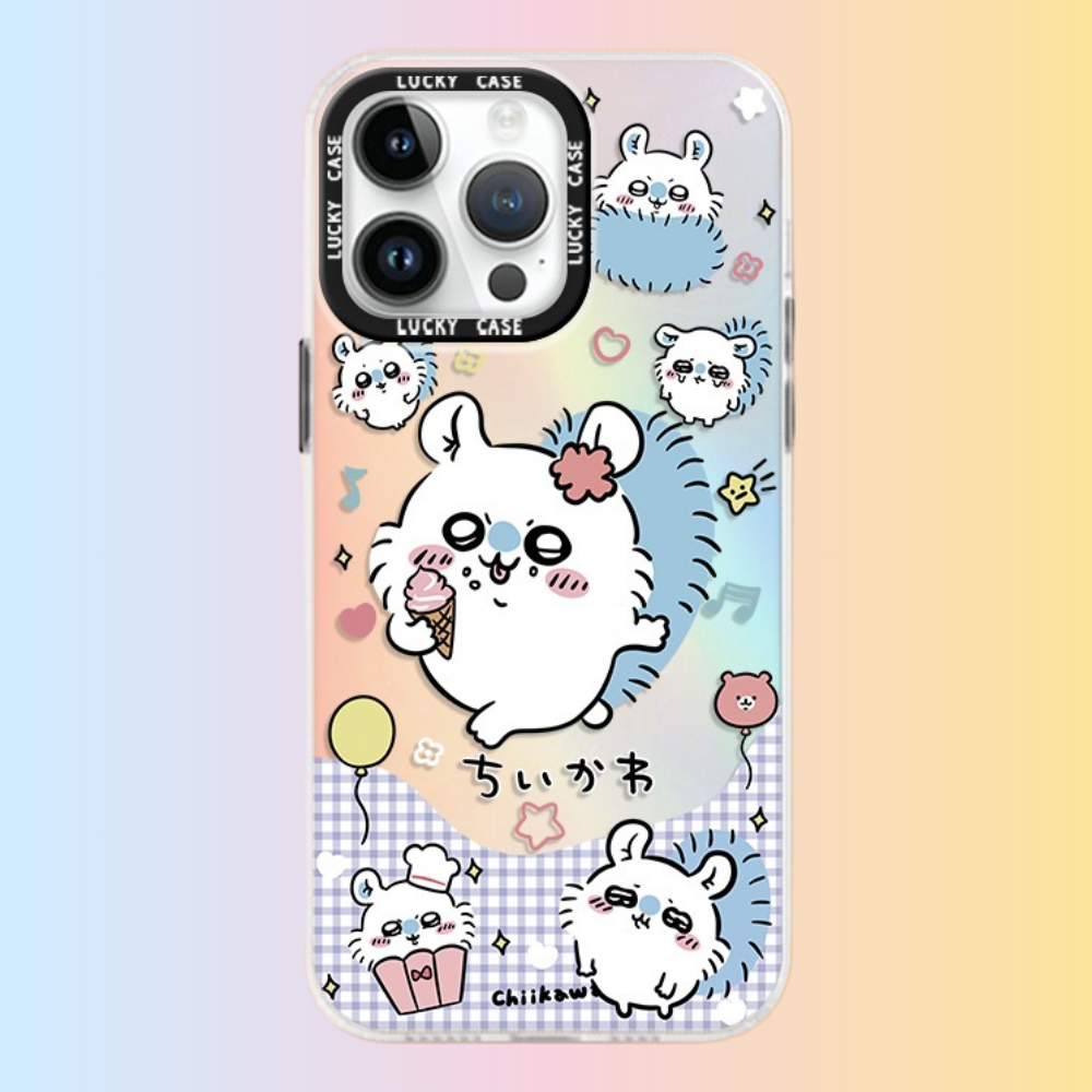 Chiikawa極光鐳射防摔手機殼-GOODTOYSTUDIO