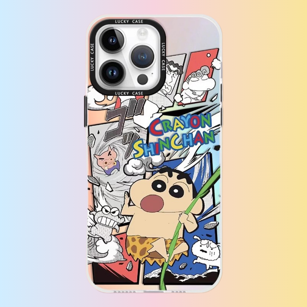 蠟筆小新極光鐳射防摔手機殼-GOODTOYSTUDIO