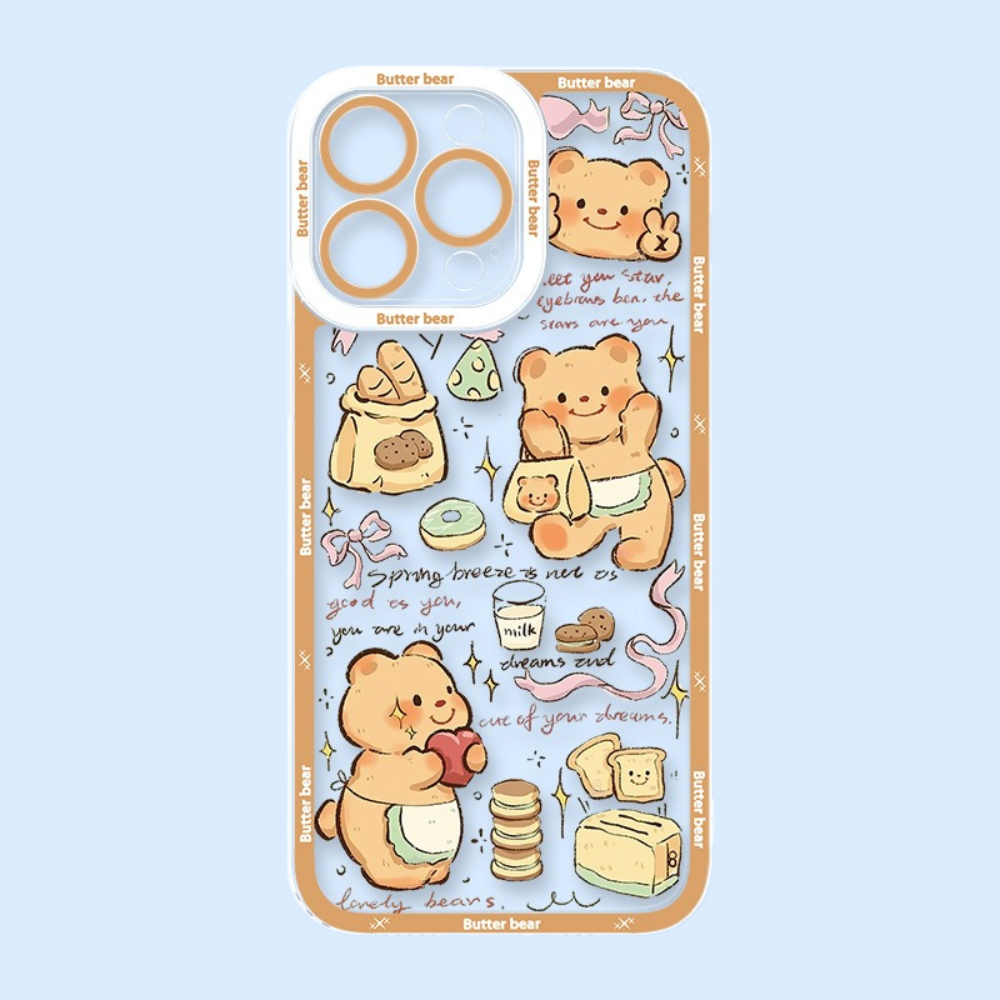 黃油小熊透明防摔軟殼-GOODTOYSTUDIO