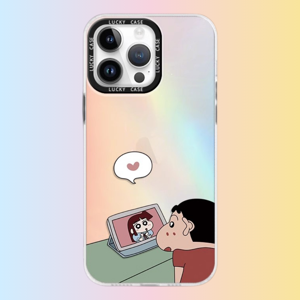 蠟筆小新極光鐳射防摔手機殼-GOODTOYSTUDIO