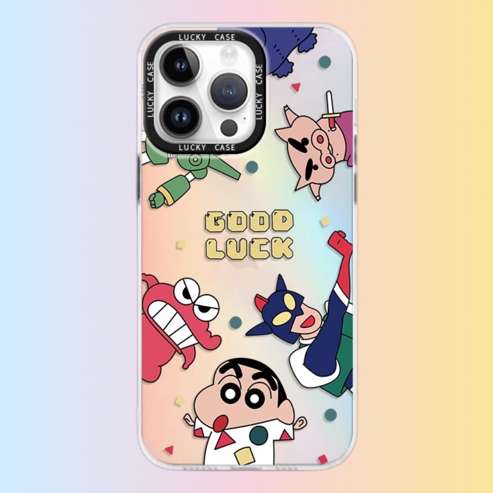 蠟筆小新極光鐳射防摔手機殼-GOODTOYSTUDIO