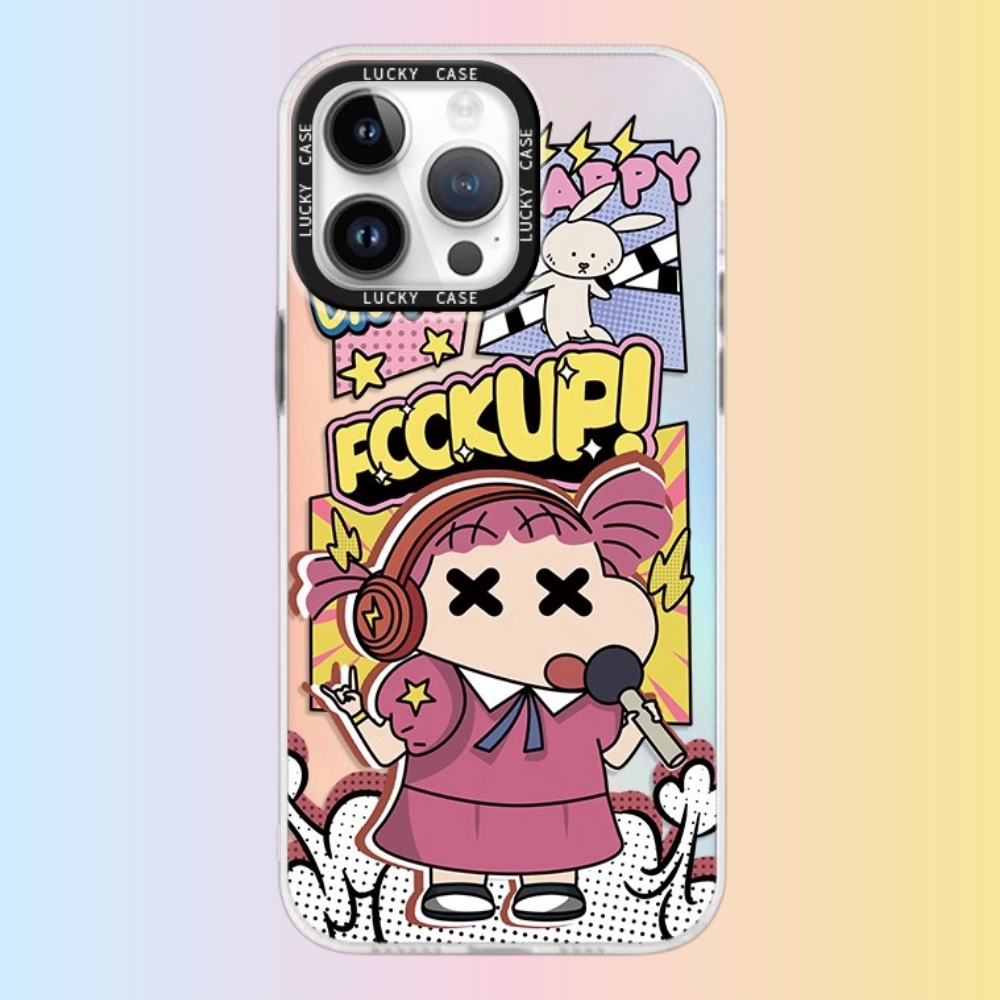 蠟筆小新極光鐳射防摔手機殼-GOODTOYSTUDIO